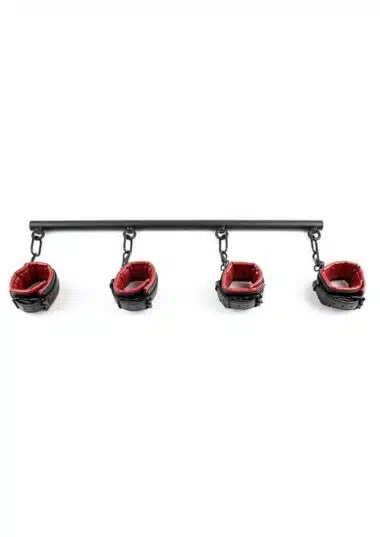 Saffron Spreader Bar & Faux Leather Cuff Set,