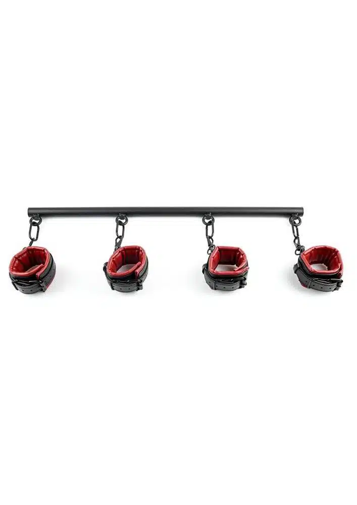 Saffron Spreader Bar & Faux Leather Cuff Set,