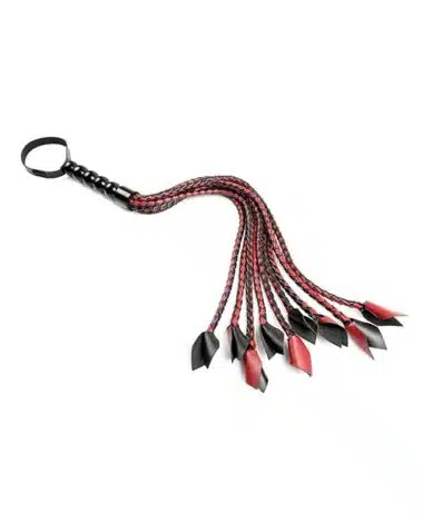 Saffron Braided Faux Leather Flogger