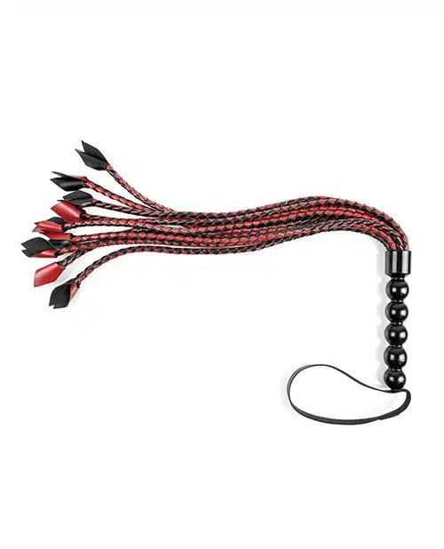 Saffron Braided Faux Leather Flogger - Image 3