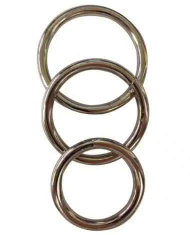 Metal O Ring Cock Ring (3 Pack)