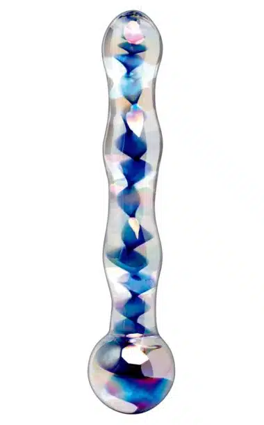 Icicles Beaded Glass 7 inch Dildo