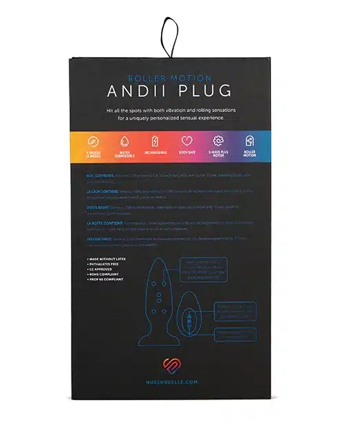 Andii Rechargeable Silicone Plug with Roller Motion - Image 7