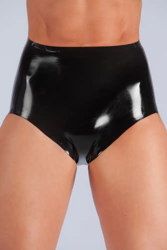Latex Hi Waisted Panty