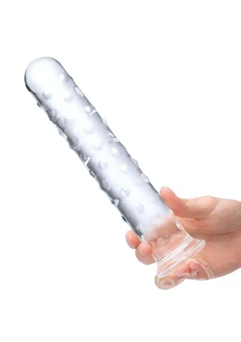 Extra Large Glass Dildo 10 in - Purple Passion