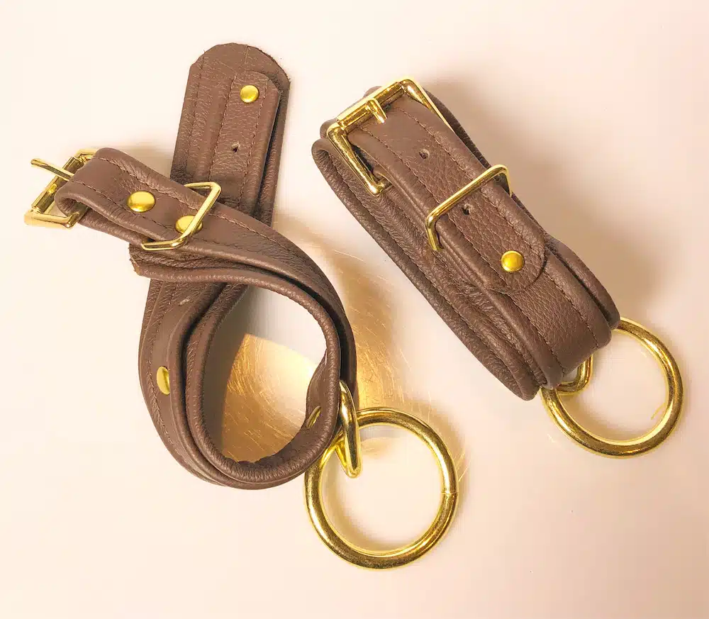 Plain Leather  Ankle Cuffs in Colors - Image 11