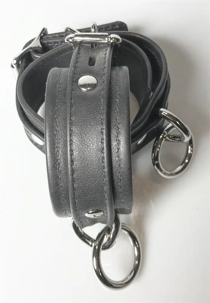 Plain Leather  Ankle Cuffs in Colors - Image 3