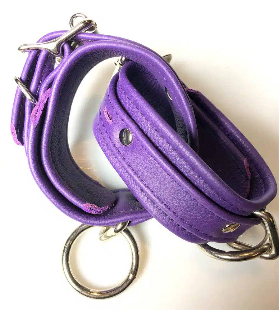 Plain Leather  Ankle Cuffs in Colors - Image 7