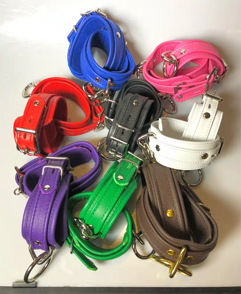 Plain Leather  Ankle Cuffs in Colors - Image 12