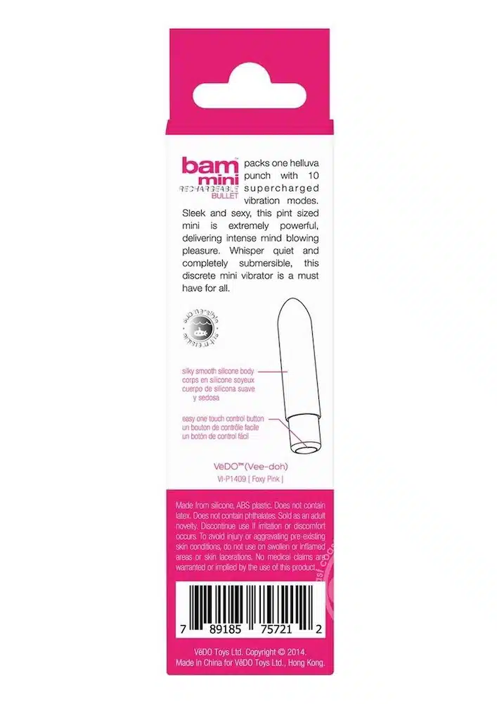 Vedo Bam Rechargeable Mini Bullet - Image 6