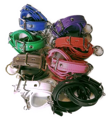 Plain Leather Wrist Cuffs in Colors