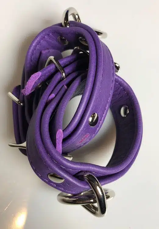 Plain Leather  Wrist Cuffs in Colors - Image 11