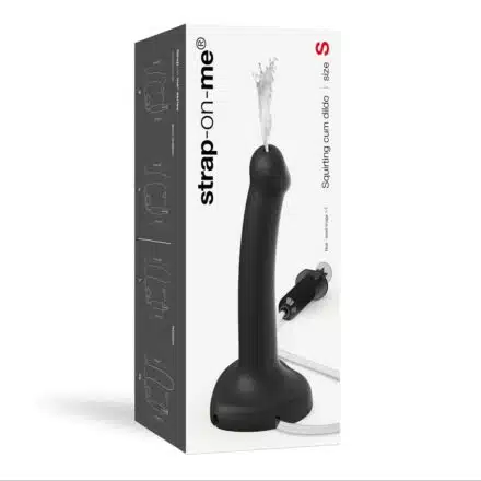 Strap-On-Me Squirting Semi-Realistic Silicone Dildo - Purple Passion