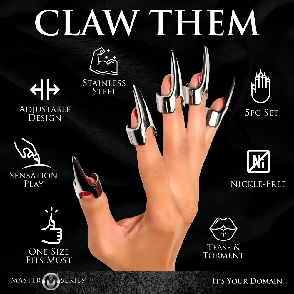 Clawed Fingernail Sensation Play Rings - Image 6