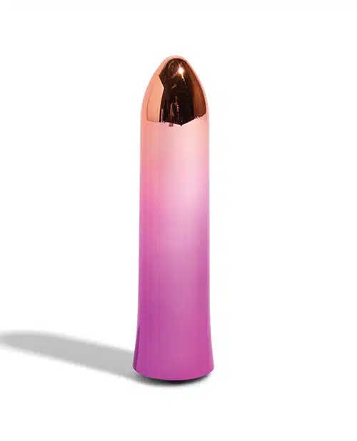 Nu Sensuelle Aluminium Point Rechargeable Warming Bullet - Rainbow - Image 3
