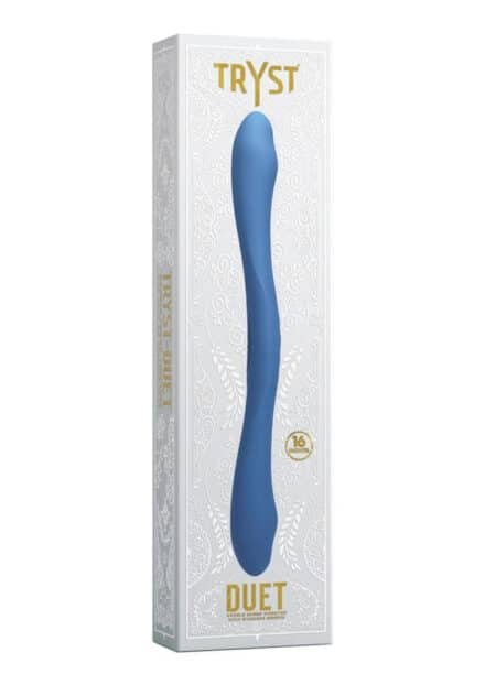 Tryst Duet Rechargeable Silicone Double Ended Vibrator with Remote Control