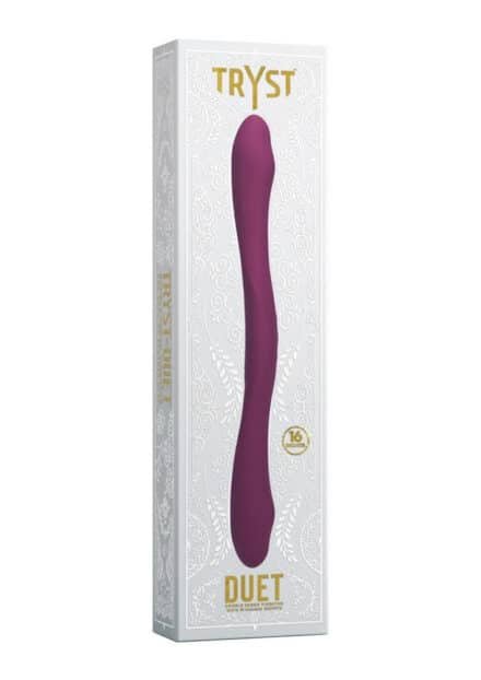 Tryst Duet Rechargeable Silicone Double Ended Vibrator with Remote Control - Image 4