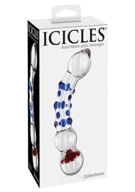 Icicles No. 18 Textured Glass Dildo - Image 2