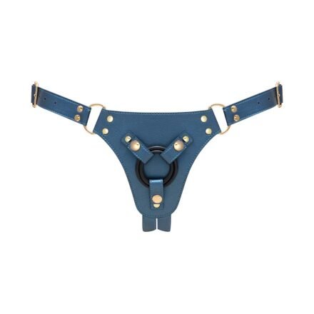 Vegan strap on Harness, One Size, Blue