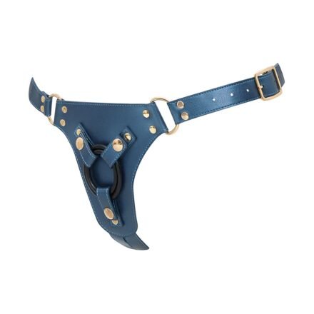 Vegan strap on Harness, One Size, Blue - Image 6