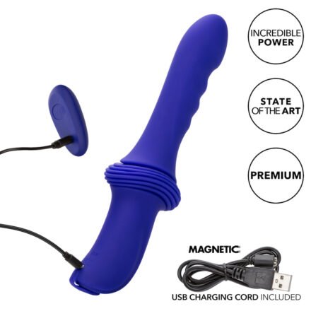 Overdrive Rechargeable Silicone Sex Machine Ridge Thruster with Remote Control - Image 6