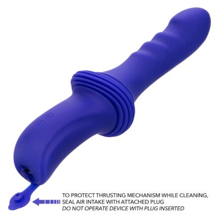 Overdrive Rechargeable Silicone Sex Machine Ridge Thruster with Remote Control - Image 8