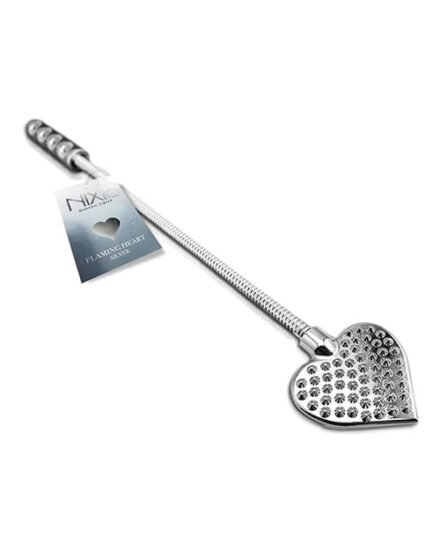 Stainless Steel Heart Riding Crop