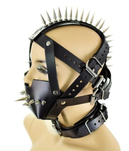 Spike Mohawk Bondage Hood