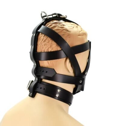 Hannibal Leather Bondage Hood - Image 5