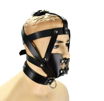 Hannibal Leather Bondage Hood - Image 7