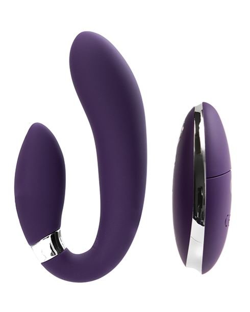 VeDO Jeni C-Shaped Rechargeable Silicone Dual Motor Vibe with Remote Control - Image 3