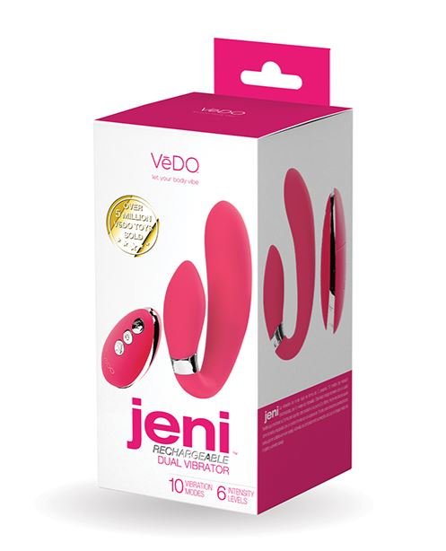 VeDO Jeni C-Shaped Rechargeable Silicone Dual Motor Vibe with Remote Control - Image 8